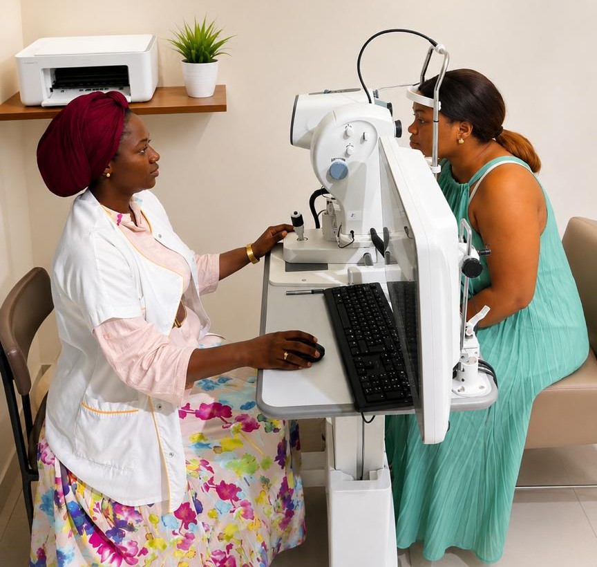 Consultation ophtalmologique à Dakar